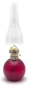 Sklárna Častolovice - Petrolejová lampa Vanesa - Káro - granát