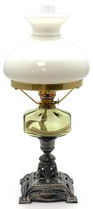 Sklárna Častolovice - Petrolejová lampa s cínovou nohou