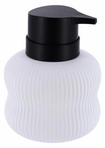 Dávkovač mýdla Ceran, bílá/s černými prvky, 300 ml