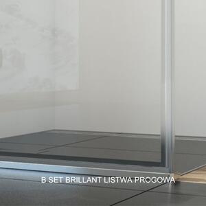 Ravak Brillant sprchový kout 80x80 cm čtvercový chrom lesk/průhledné sklo 1UV44A00Z1