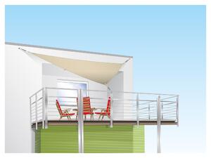 Livarno home Ochranná plachta proti slunci UV 60 (trojúhelníkový/béžový) (100388164002)