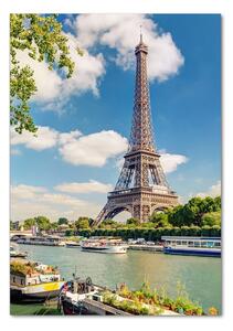 Vertikální Fotoobraz na skle Eiffelová věž Paříž osv-63313946