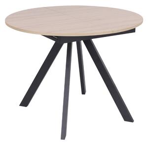 Rozkládací jídelní stůl Tavo 100–140 × 100 cm, přírodní dub