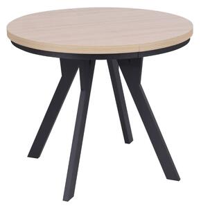 Rozkládací jídelní stůl Torino 90-190x90 cm, dub přírodní
