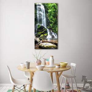 Vertikální Fotoobraz na skle Vodopád v džungli osv-65742204