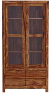 Vitrína Gani 100x200x45 z indického masivu palisandr