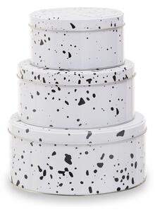 Kovové dózy na cukroví v sadě 3 ks Speckled – Premier Housewares