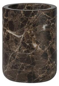 Hnědý mramorový kelímek na zubní kartáčky Marble – Mette Ditmer Denmark