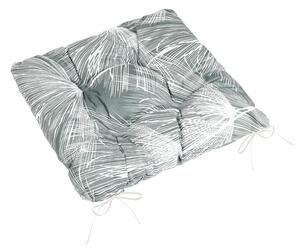 Bellatex Sedák Adéla prošívaný 40x40 cm Chmýří Šedá,Bílá
