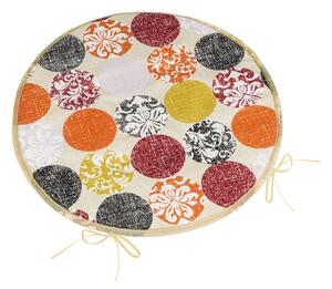 Bellatex Sedák BERTA kulatý hladký průměr 40 cm Koule Hnědá,Vínová,Oranžová