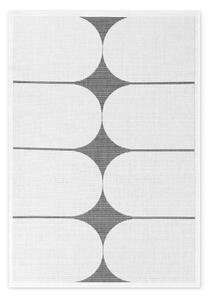 Černobílý vnitřní a venkovní koberec 120x170 cm Duet Bowen – NORTHRUGS