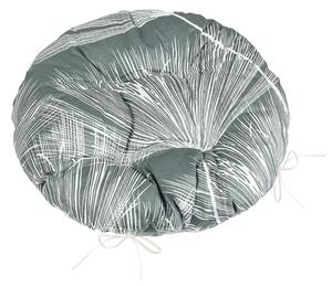 Bellatex Sedák Adéla prošívaný kulatý průměr 40 cm Chmýří Šedá,Bílá