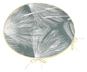 Bellatex Sedák Adéla kulatý hladký průměr 40 cm Chmýří Šedá,Bílá