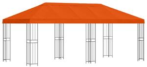 Zahradní altán 6 x 3 m Oranžová Polyester a ocel 190 gsm