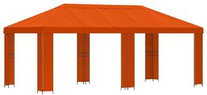 Zahradní altán 6 x 3 m Oranžová Polyester a ocel 190 gsm