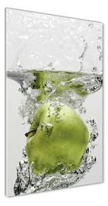 Vertikální Fotoobraz na skle Jablka pod vodou osv-67341164