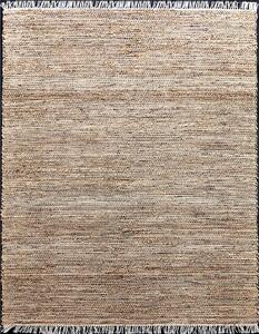 Diamond Carpets India, Ručně vázaný kusový koberec Agra Street 75 Natural Black, 120x170, béžová, chodba / předsíň