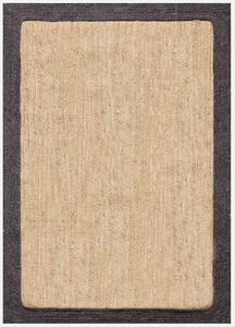 Diamond Carpets India, Ručně vázaný kusový koberec Brisa SM 08 Natural Black, 120x170, béžová, chodba / předsíň