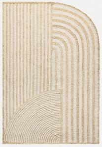 Diamond Carpets India, Ručně vázaný kusový koberec Elka J-52 Natural, 120x170, béžová, chodba / předsíň