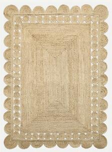 Diamond Carpets India, Ručně vázaný kusový koberec Juno J-38 Natural, 120x170, béžová, chodba / předsíň