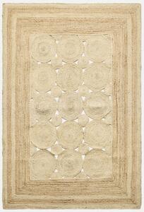 Diamond Carpets India, Ručně vázaný kusový koberec Noor J 35 Natural, 120x170, béžová, chodba / předsíň