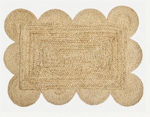 Diamond Carpets India, Ručně vázaná rohožka Orla J-44 Natural, 50x80, béžová, chodba / předsíň