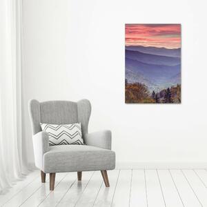 Vertikální Foto obraz na plátně Mlha nad horama ocv-67690811