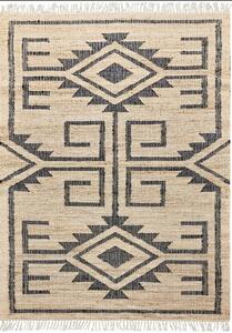 Diamond Carpets India, Ručně vázaný kusový koberec Trellis 2338 Natural, 120x170, béžová, chodba / předsíň