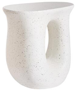 Odkládací stolek IDRO 42 cm 28 cm Terrazzo efekt Bílé terrazzo