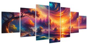 Obraz - Magický svět (210x100 cm)