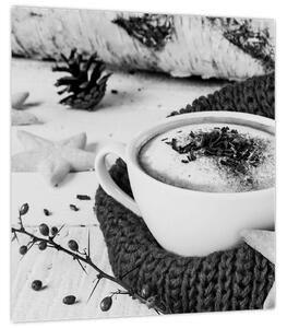 Obraz - Zimní cappuccino (30x30 cm)