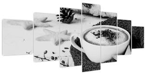 Obraz - Zimní cappuccino (210x100 cm)