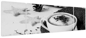 Obraz - Zimní cappuccino (170x50 cm)