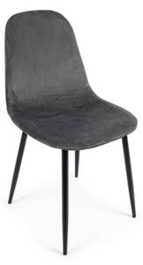 Židle irelia velvet šedá