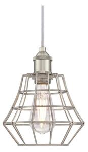 Westinghouse 6337240 - Lustr na lanku NATHAN 1xE27/60W/230V stříbrná
