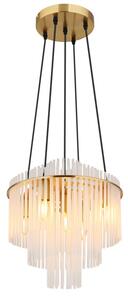 GLOBO 15698H2M GORLEY závěsné svítidlo D400mm 5xE14 zlatá, opálová