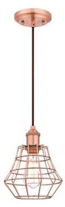 Westinghouse 6105240 - Lustr na lanku NATHAN 1xE27/60W/230V měděná