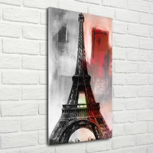 Vertikální Fotoobraz na skle Eiffelová věž Paříž osv-69569859