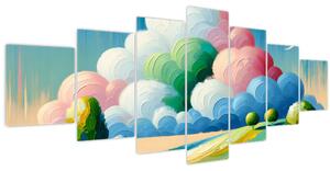 Obraz - Krajinka s mrakem (210x100 cm)