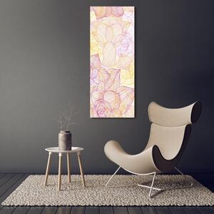 Vertikální Moderní fotoobraz canvas na rámu Barevné květiny ocv-70458266