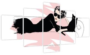 Obraz - Fashion lady (125x70 cm)