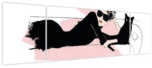 Obraz - Fashion lady (170x50 cm)