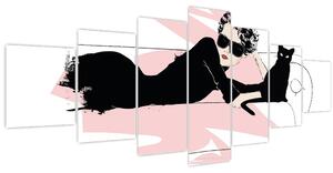 Obraz - Fashion lady (210x100 cm)