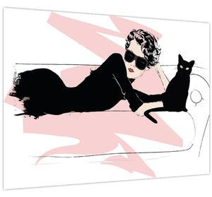 Obraz - Fashion lady (70x50 cm)
