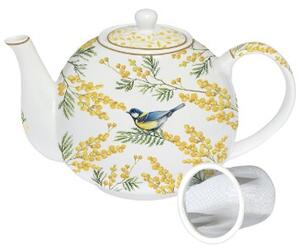 Porcelánová Konvice na čaj se sítkem Mimóza 1l
