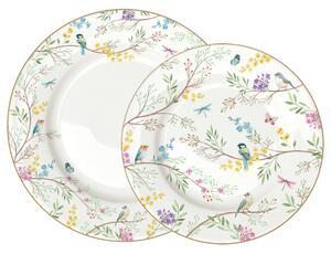 Porcelánová sada 2 ks talířů Rozkvetlá zahrada