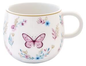 Porcelánový hrnek Motýl 400 ml