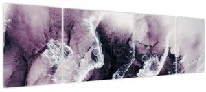 Obraz - Fialový mramor N⁰2 (170x50 cm)