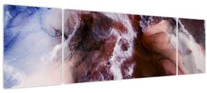 Obraz - Fialový mramor N⁰3 (170x50 cm)