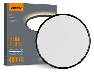 LED svítidlo s podsvícením stropní svítidlo VIDEX DL5R 44W 3000K–4000K–5000K Černé